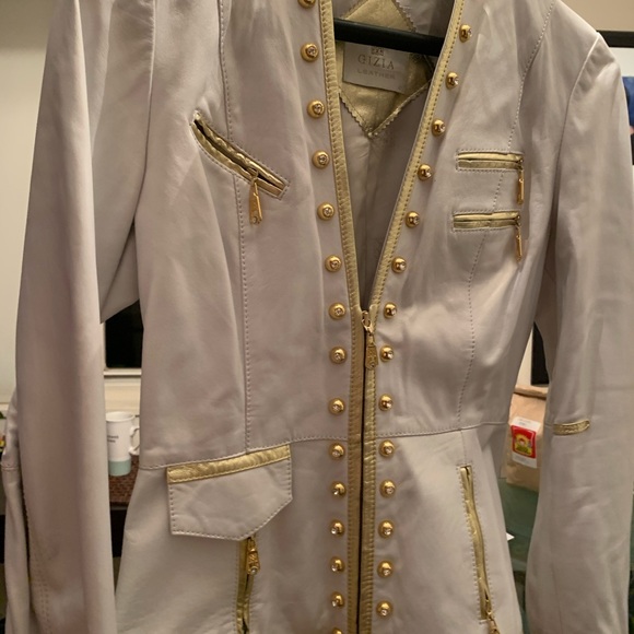 Gizia size 42 Lather coat - Picture 2 of 16